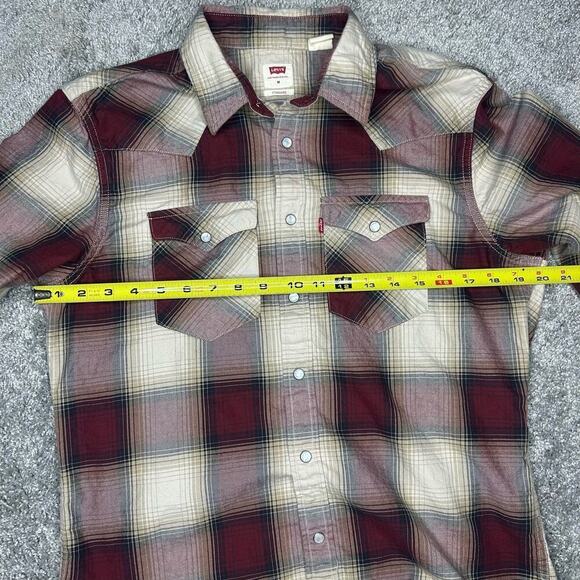 Levi's Size Medium button down 100% Cotton Snaps Pearl buttons - Picture 6 of 6